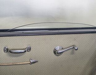door of  vintage old-timer car .