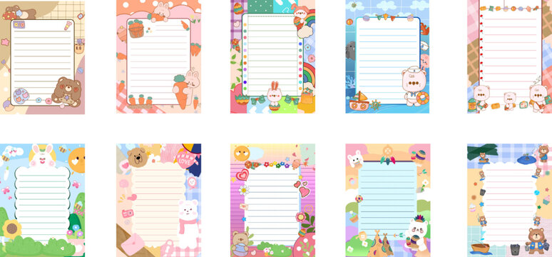 A cute note paper design
