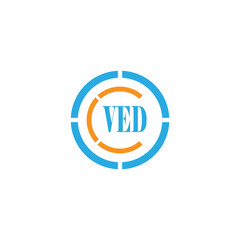 VED Logo Design, Inspiration for a Unique Identity. Modern Elegance and Creative Design. Watermark Your Success with the Striking this Logo.