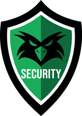 Security Shield logo concept vector art illustration