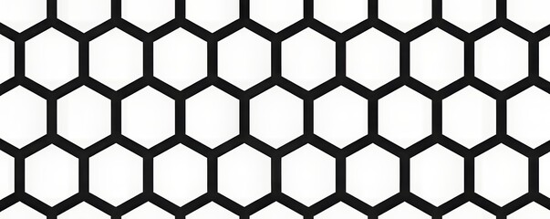 Black And White Hexagon Pattern