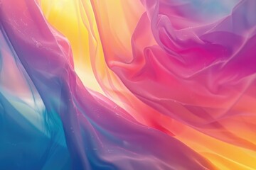 Obraz premium A vibrant cloth with a bright sun shining through, ideal for use as a design element or visual interest