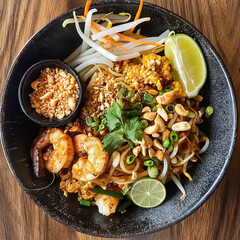 Pad thai dish