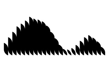 Sound wave. Audio digital equalizer technology, musical pulse vector Illustration. Voice line waveform or volume level symbol. Curve radio wave