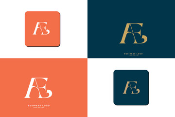 AE, EA, A, E, Abstract Letters Logo Monogram