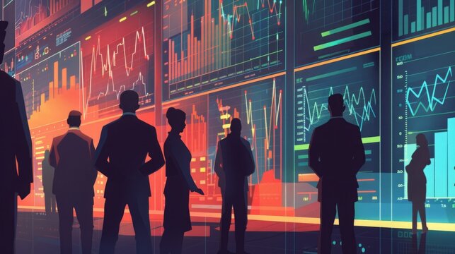 A diverse group of individuals standing together in front of a large building, looking towards the camera.