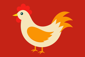 gallian chicken vector illustration