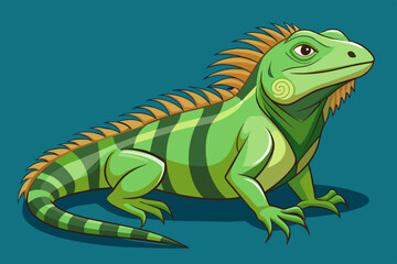 iguana animal vector illustration