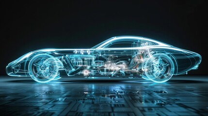 Explore the future of automotive technology through stunning Xray images revealing the inner workings of futuristic cars