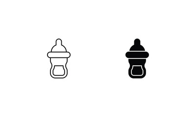 Feeding Bottle icon vector stock illustration