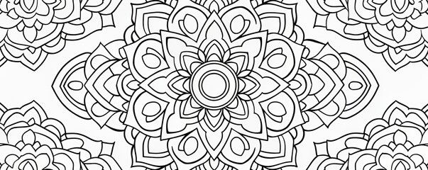 Black And White Mandala Pattern