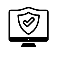 Cybersecurity icon AI Generated