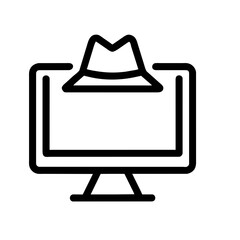 Cybersecurity icon AI Generated