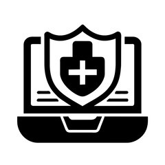 Cybersecurity icon AI Generated