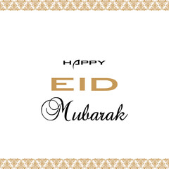 Happy Eid Mubarak Post Vector Design