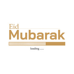 Eid Mubarak Loading Vector Design 
