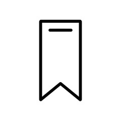 Bookmark line icon with simple and modern design 