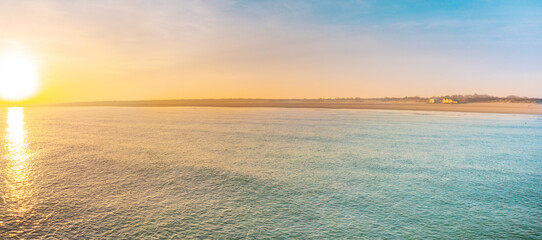 Beautiful Coastline of the nordic sea in the Netherlands