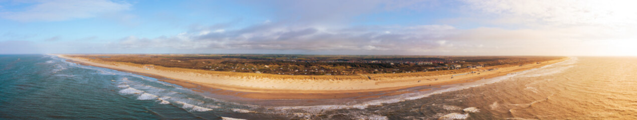 Beautiful Coastline of the nordic sea in the Netherlands