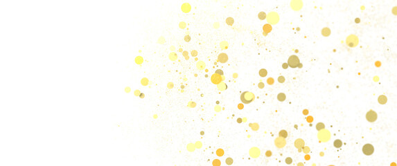 gold  Burst: Astonishing 3D Illustration of Bursting gold Confetti In 3D PNG