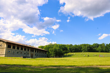Fototapeta premium landscape with sky and clouds