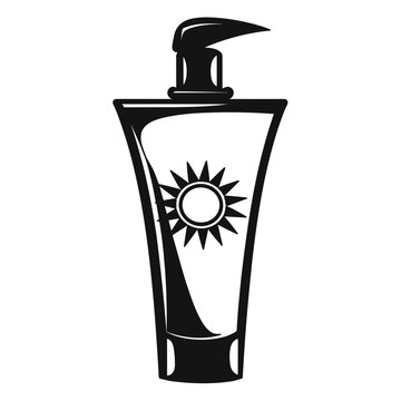 recommend clip art: Simple, sunscreen bottle icon.
