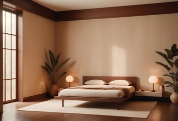 Photo modern style conceptual interior room 3d illustration