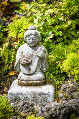 stone figure, hasedera temple, hase-dera, kamakura, tree, japan, buddhist temple