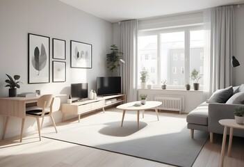 Photo modern style conceptual interior room 3d illustration