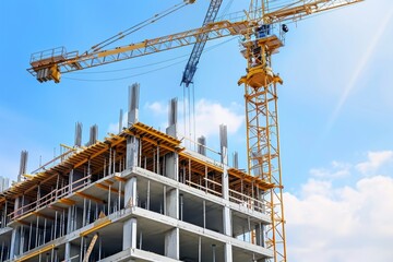 Construction Site with Crane