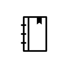 Notebook line icon with simple and modern design 