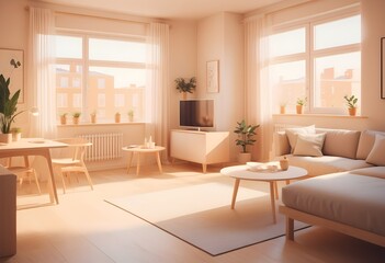 Photo modern style conceptual interior room 3d illustration
