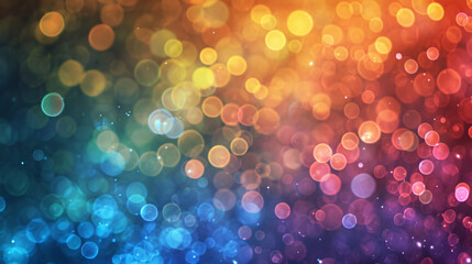 Abstract rainbow bokeh background