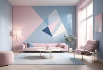 Photo modern style conceptual interior room 3d illustration