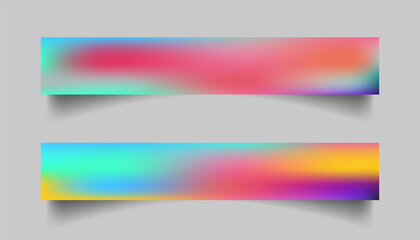 Gradient mesh linkedin size banner