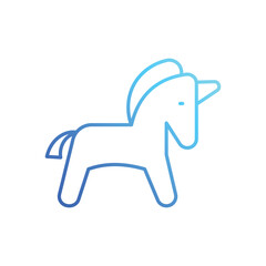Unicorn vector icon