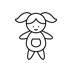 Doll vector icon