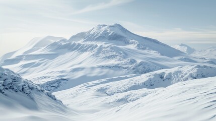 A person skiing down a snowy mountain slope