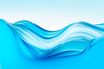 Abstract Blue Water Wave Background