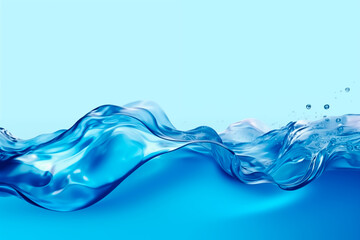 Abstract Blue Water Wave Background
