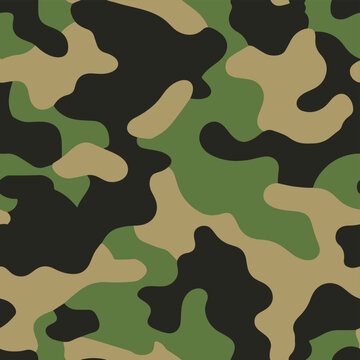 Seamless  Simple Camo 10 Pack Woodland. Seamless Woodland Colors Camouflage 2 CAMO pattern in classic military greens, tans,  and browns. Two, Three and four Color Camo Textures.	
