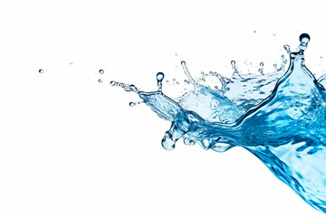 water splash isolated on white background