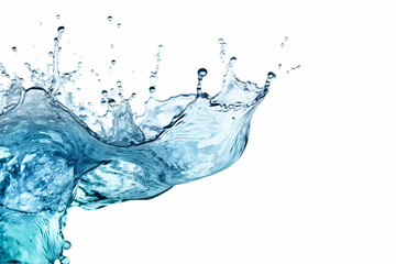 water splash isolated on white background
