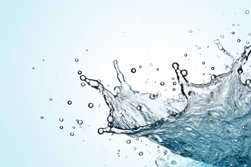 water splash isolated on white background