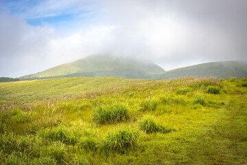 Mount Eboshi, Eboshidake Near Mount Aso, Kyushu, volcano, caldera, mountains, hike, trekking