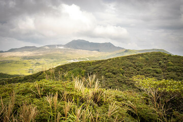 Mount Eboshi, Eboshidake Near Mount Aso, Kyushu, volcano, caldera, mountains, hike, trekking