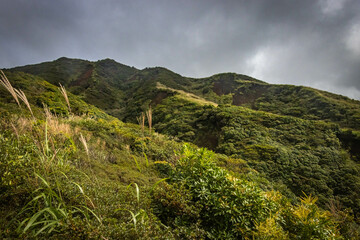 Mount Eboshi, Eboshidake Near Mount Aso, Kyushu, volcano, caldera, mountains, hike, trekking