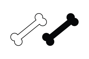 Dog Bone icon set.Vector illustrations.