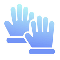 Obraz premium Blue winter gloves illustration, ideal for cold weather or fashion themes.