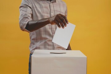 Man Voting